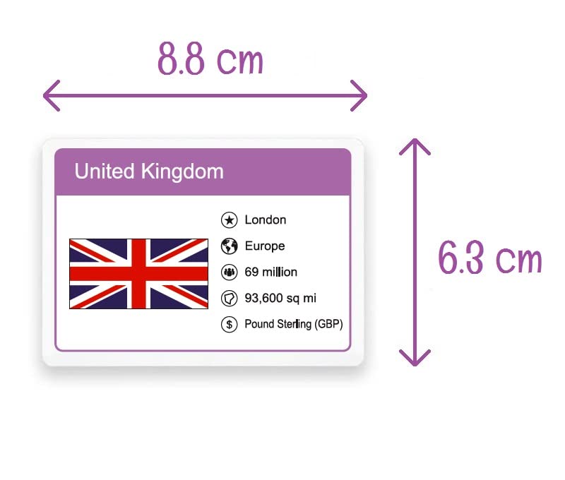 Flags Of The World Flash Cards - Little Wigwam