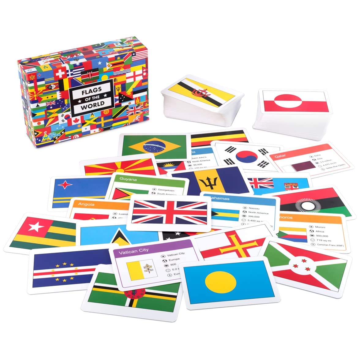 Flags Of The World Flash Cards - Little Wigwam