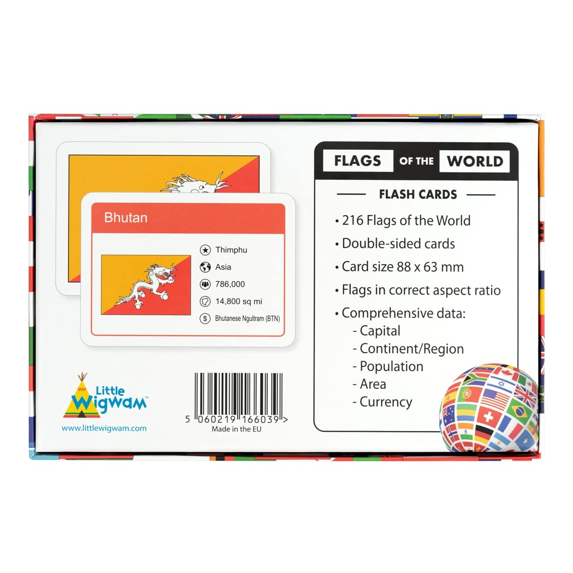 Flags Of The World Flash Cards - Little Wigwam