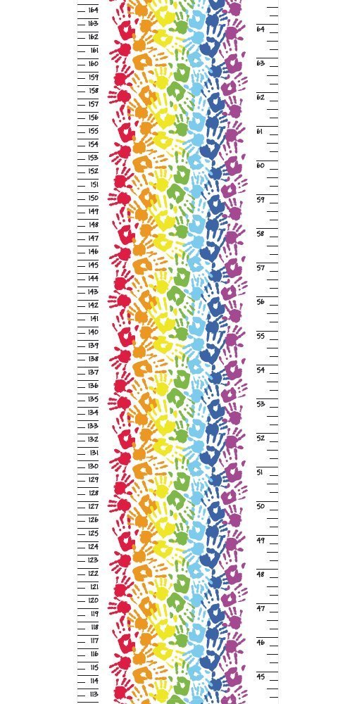 Hand Print Design Height Chart for Children - Little Wigwam