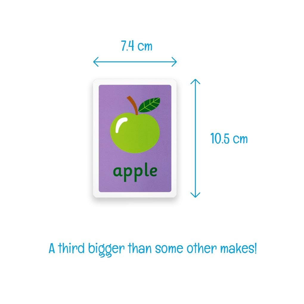 Little Wigwam Educational Toddler Flash Cards Set of 66 Alphabet Numbers Shapes Colours Preschool Kids Early Learning Flashcards - Little Wigwam