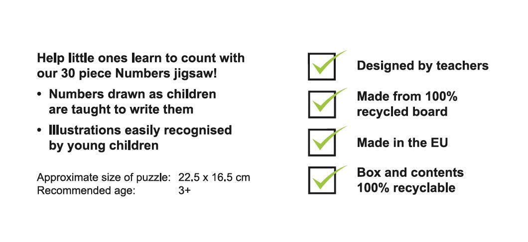 Little Wigwam Numbers - 30 piece Jigsaw - Little Wigwam