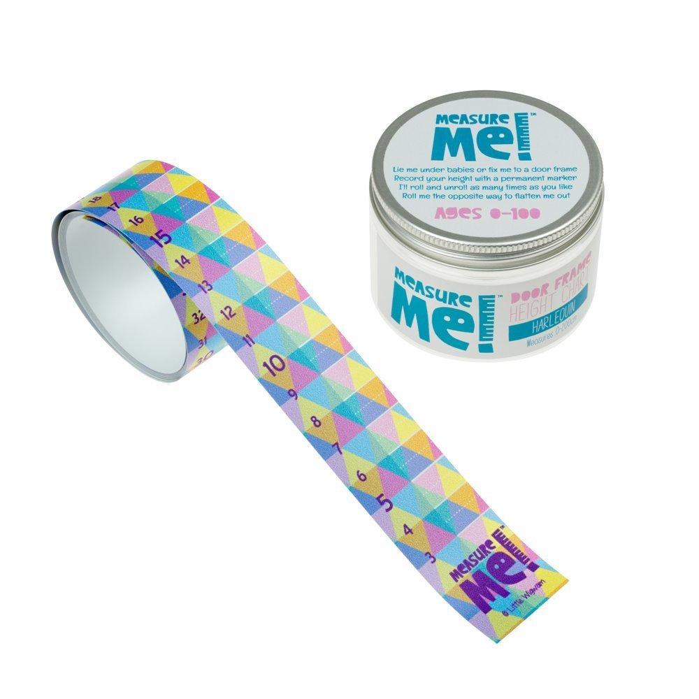 Measure Me! Roll - up Door Frame Height Chart for Children - Harlequin - Little Wigwam