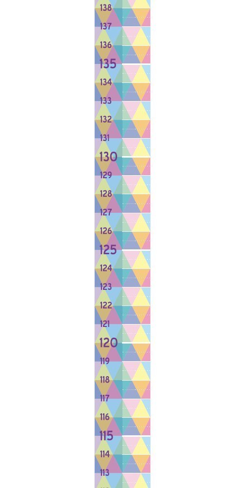 Measure Me! Roll - up Door Frame Height Chart for Children - Harlequin - Little Wigwam