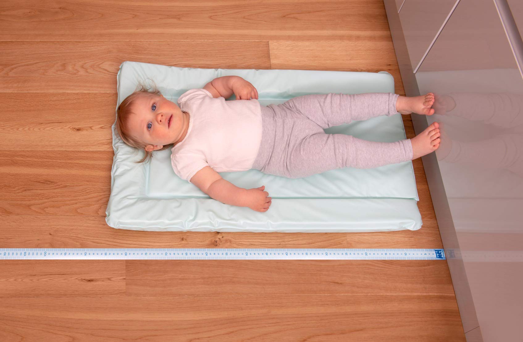 Measure Me! Roll - up Door Frame Height Chart for Kids - Blueberry Mix - Little Wigwam