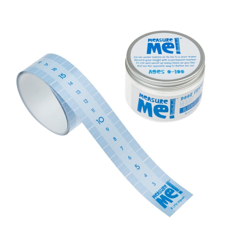 Measure Me! Roll - up Door Frame Height Chart for Kids - Blueberry Mix - Little Wigwam