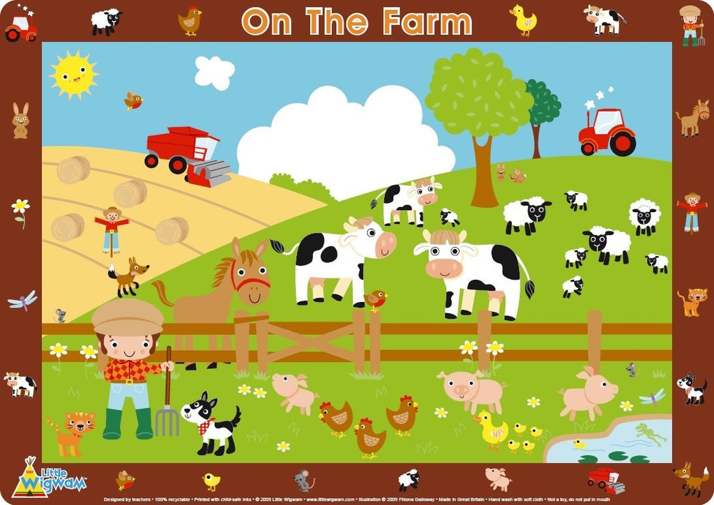On The Farm Placemat - Little Wigwam