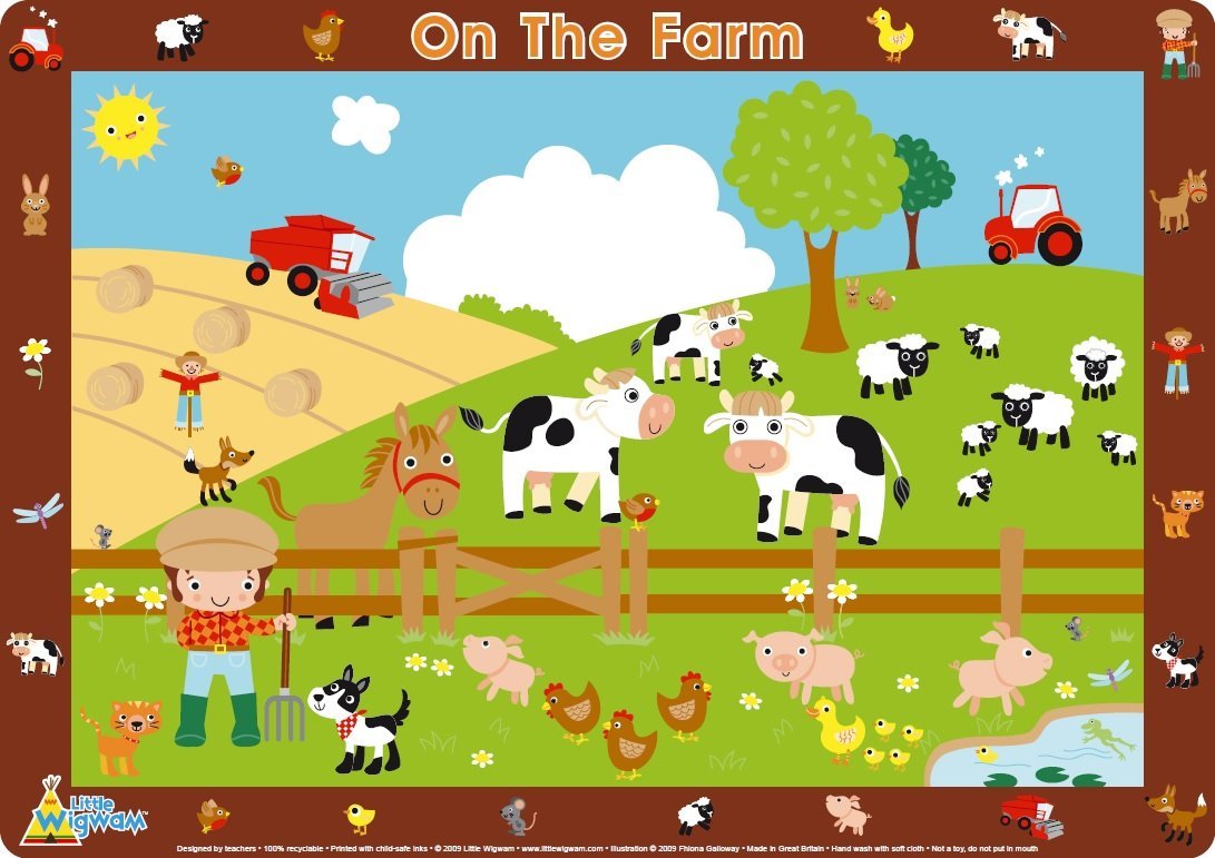 On The Farm Placemat - Little Wigwam