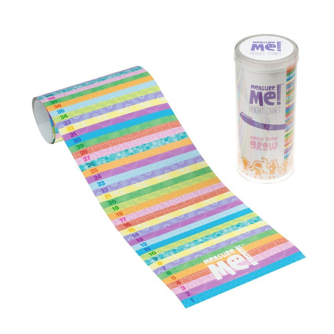 Pastel Rows Design Height Chart For Children – Little Wigwam
