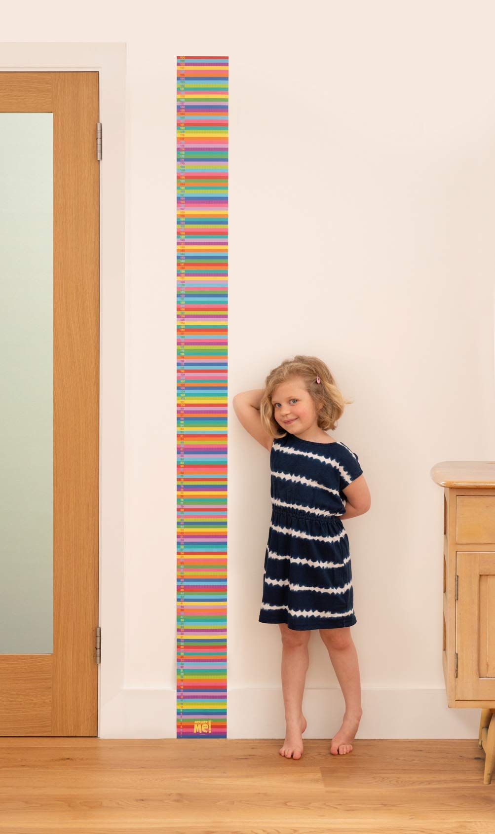Rainbow Rows Design Height Chart For Children - Little Wigwam