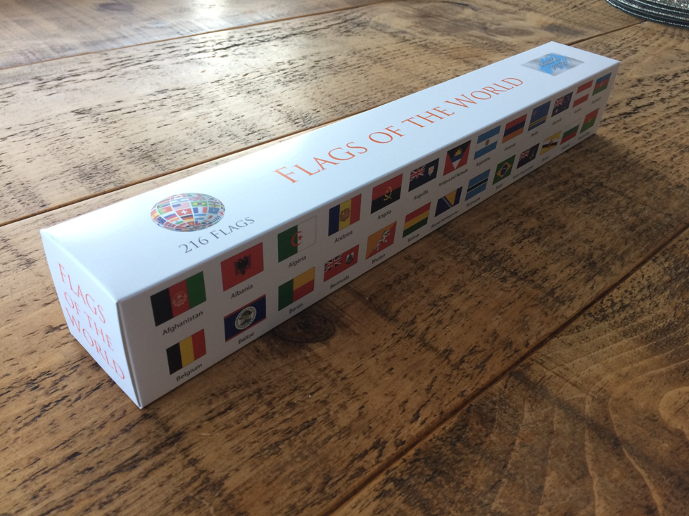 Flags Of The World Scratch Poster - White