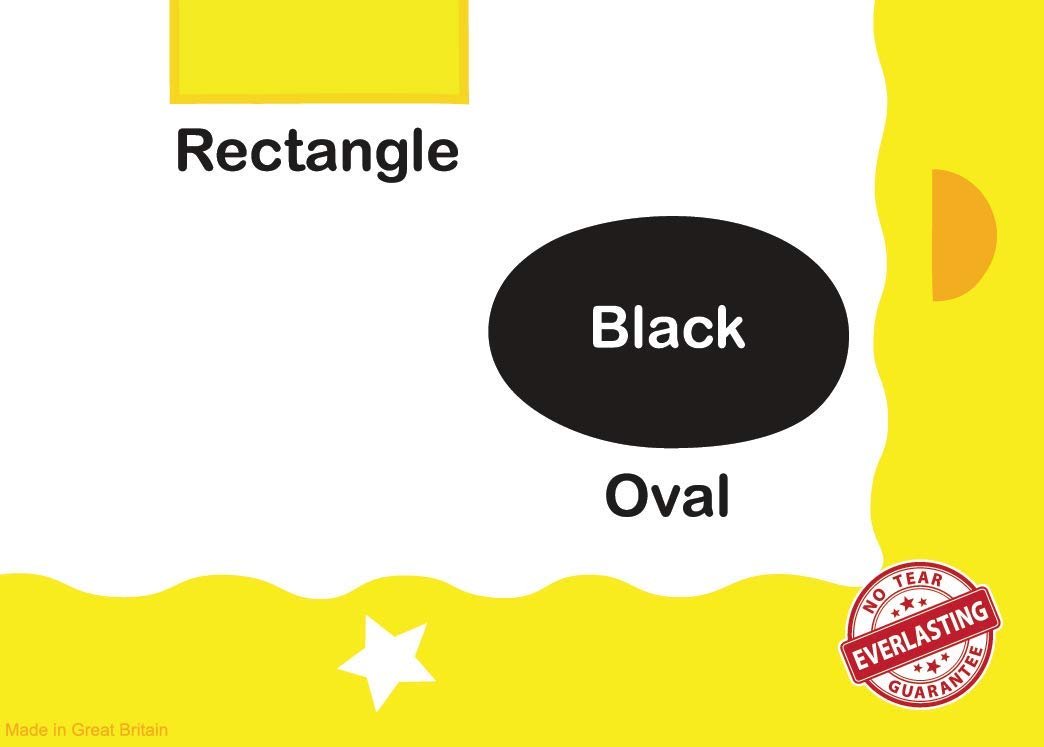 Shapes and Colours "No Tear Guarantee" Educational Poster (60 x 42cm) - Little Wigwam