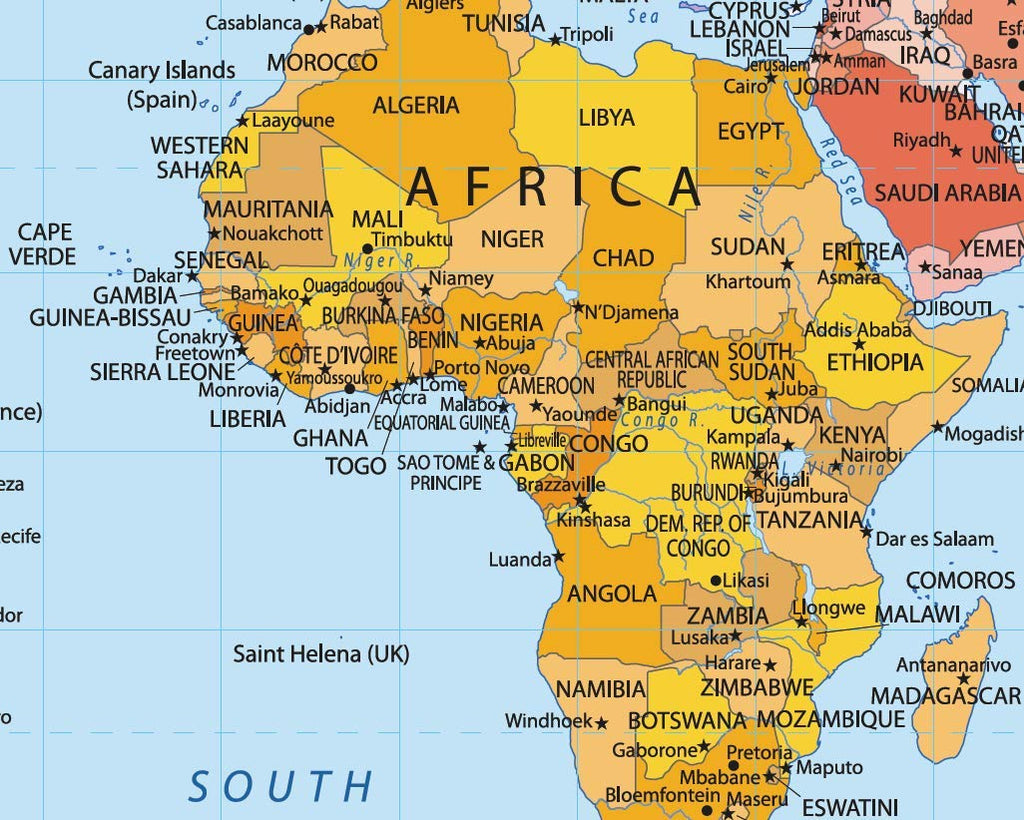 World Map "No Tear Guarantee" Educational Poster (60 x 42cm) - Little Wigwam