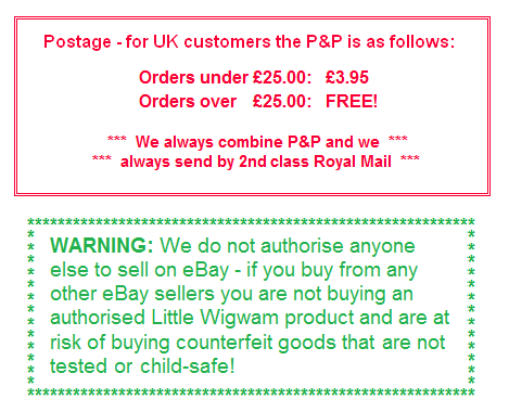 Little Wigwam - P&P for UK customers